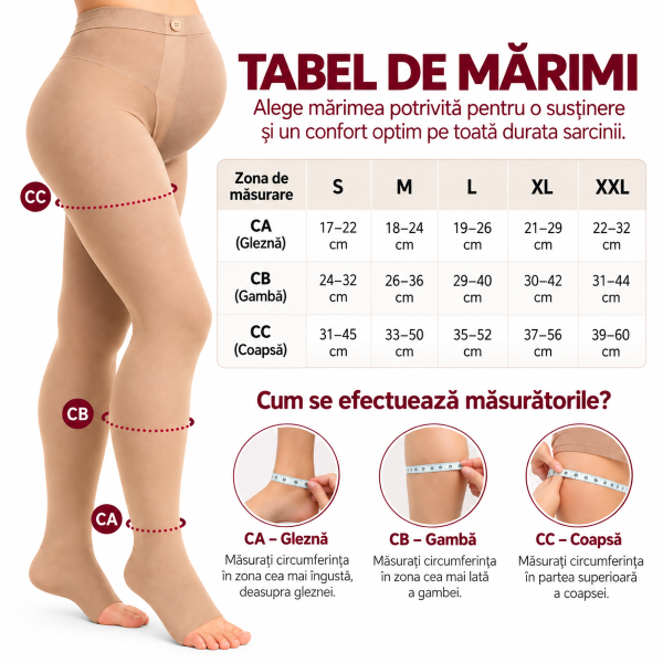 Tabel de mărimi și instrucțiuni de măsurare Zenifique